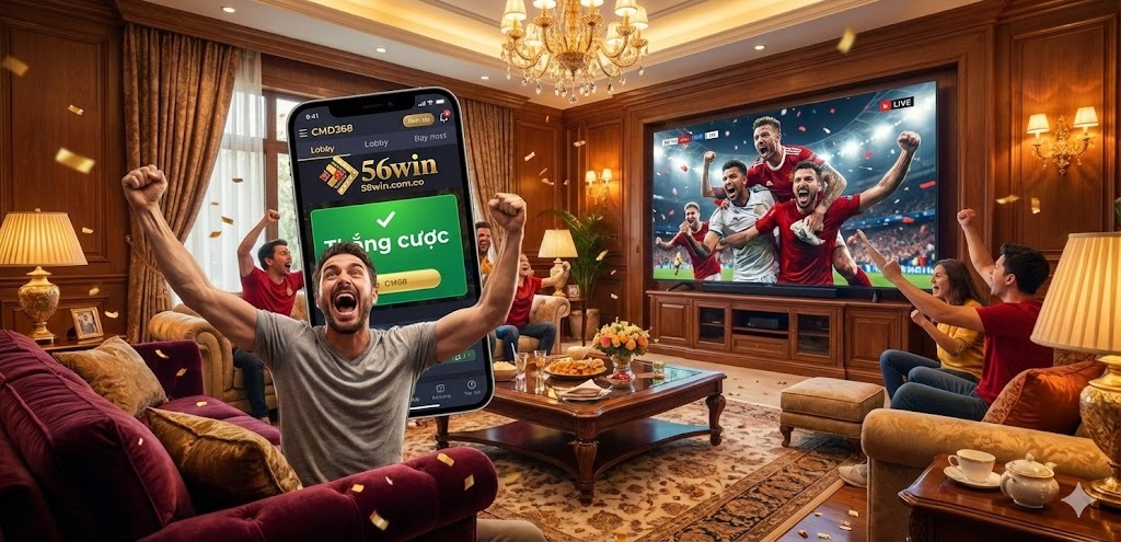 CMD368 56WIN: Đỉnh Cao Cá Cược Thể Thao Dẫn Đầu Xu Hướng 2 Trải nghiệm công nghệ cá cược hiện đại đánh thức mọi giác quan với CMD368 56WIN